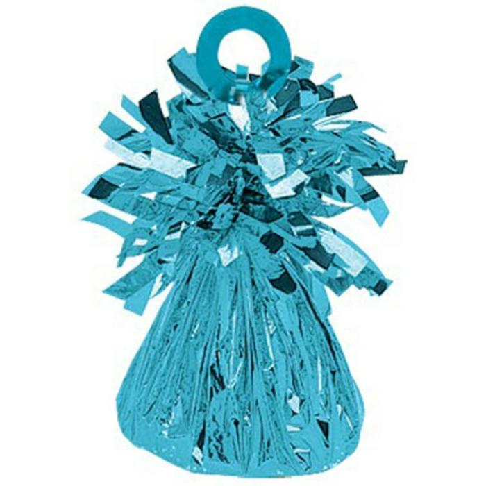 Balloon Weights | Caribbean Blue Small Foil Balloon Weight 170-180G Balloon Accessories Balloon Weights