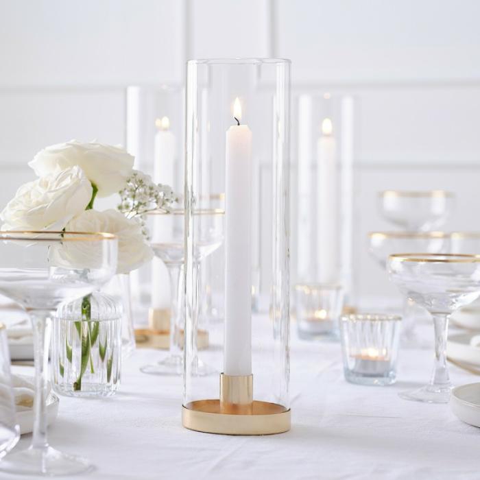 Candle Holders | Wedding Modern Luxe Huricane Candle Holder 28Cm X 8.3Cm Candle Holders Candle Holders