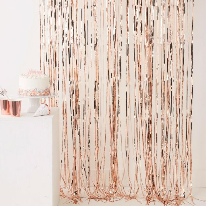 Door Decorations | Rose Gold Pick & Mix Fringe Curtain Door Decoration Ceiling & Wall Deco Door Decorations