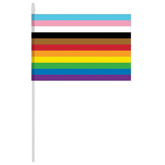 Flags | Rainbow Lgbtq Handheld Flag 15Cm X 23Cm Decorations Flags