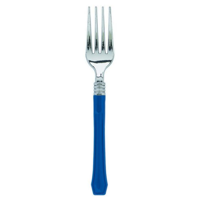 Forks | Bright Royal Blue Premium Classic Choice Forks 20 Pk Cutlery Bright Royal Blue