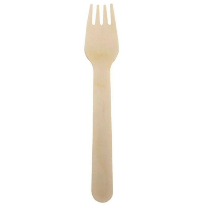 Forks | Kraft Wooden Forks Pack Of 12 Cutlery Forks