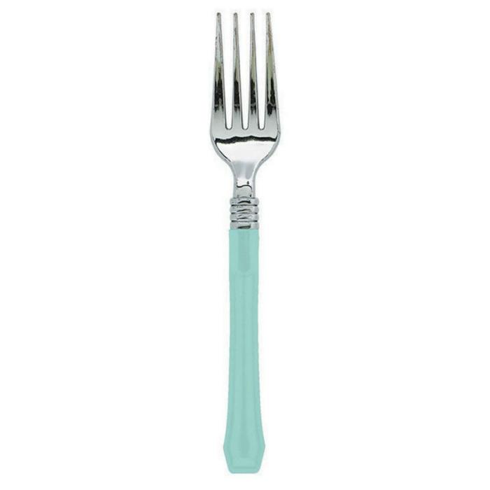 Forks | Robin’s Egg Blue Premium Classic Choice Forks 20 Pk Cutlery Forks