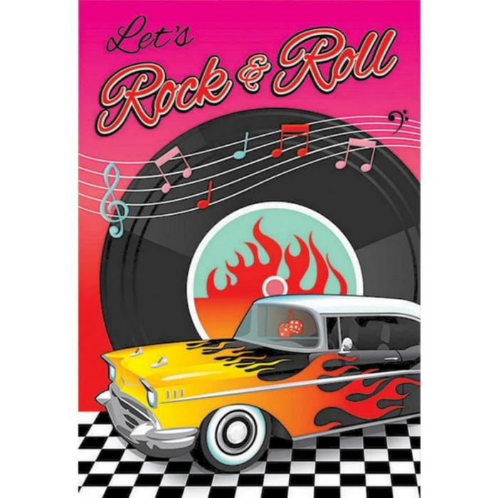 Invitations | Rock N Roll Classic 50’s Postcard Invitations 8 Pk Cards Invitations