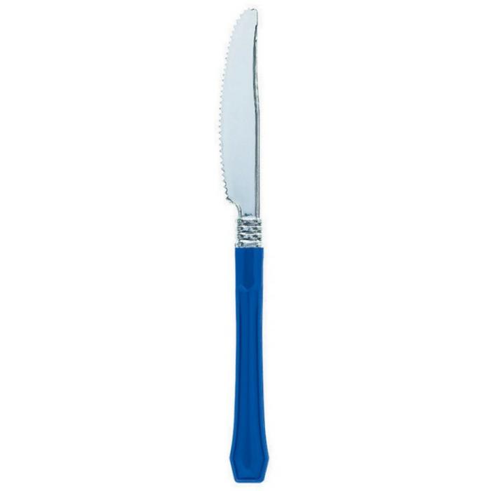 Knives | Bright Royal Blue Premium Classic Choice Knives 20 Pk Cutlery Bright Royal Blue