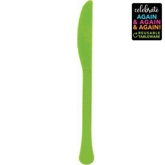 Knives | Kiwi Green Premium Extra Heavy Weight Knives 20 Pk Cutlery Kiwi Green