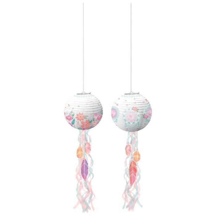 Lanterns | Free Spirit Lanterns Pack Of 3 Ceiling & Wall Deco Lanterns