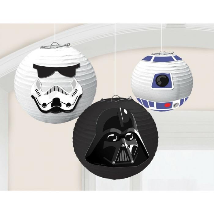 Lanterns | Star Wars Galaxy Lanterns Pack Of 3 Ceiling & Wall Deco Lanterns