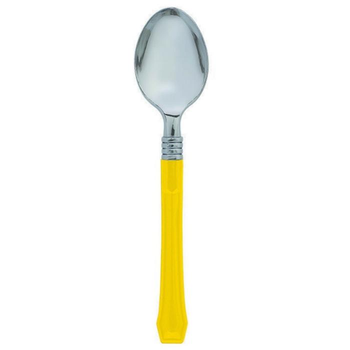 Spoons | Sunshine Yellow Premium Classic Choice Spoons 20 Pk Cutlery Spoons