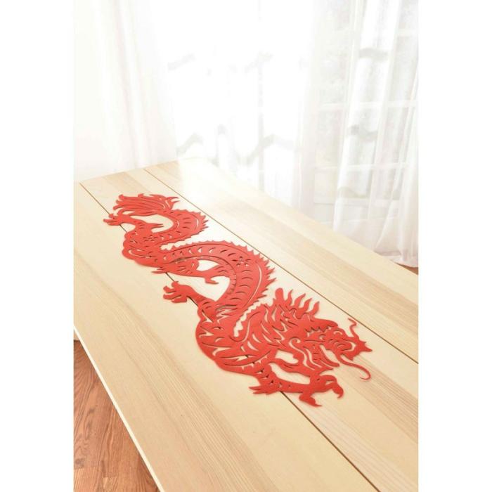 Table Runners | Chinese New Year Dragon Table Runner 130Cm X 38Cm Table Runners Table Runners