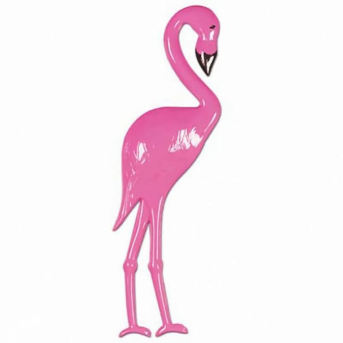 Wall Decorations | Hawaiian Luau Flamingo 3D Vacuum Formed Wall Decoration 66Cm Ceiling & Wall Deco Wall Decorations