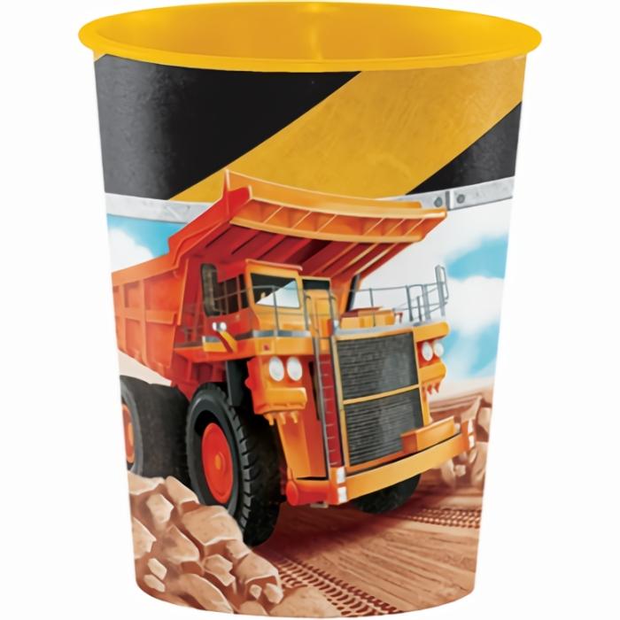 Plastic Cups | Big Dig Construction Keepsake Souvenir Favour Plastic Cup 473Ml Cups Glasses Drink Acc Plastic Cups