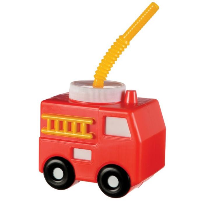 Plastic Cups | First Responders Fire Truck Sippy Cup Plastic Cup 470Ml Cups Glasses Drink Acc Plastic Cups