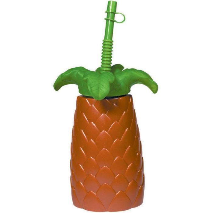 Plastic Cups | Hawaiian Luau Palm Tree Shaped Plastic Cup 16Cm Cups Glasses Drink Acc Plastic Cups