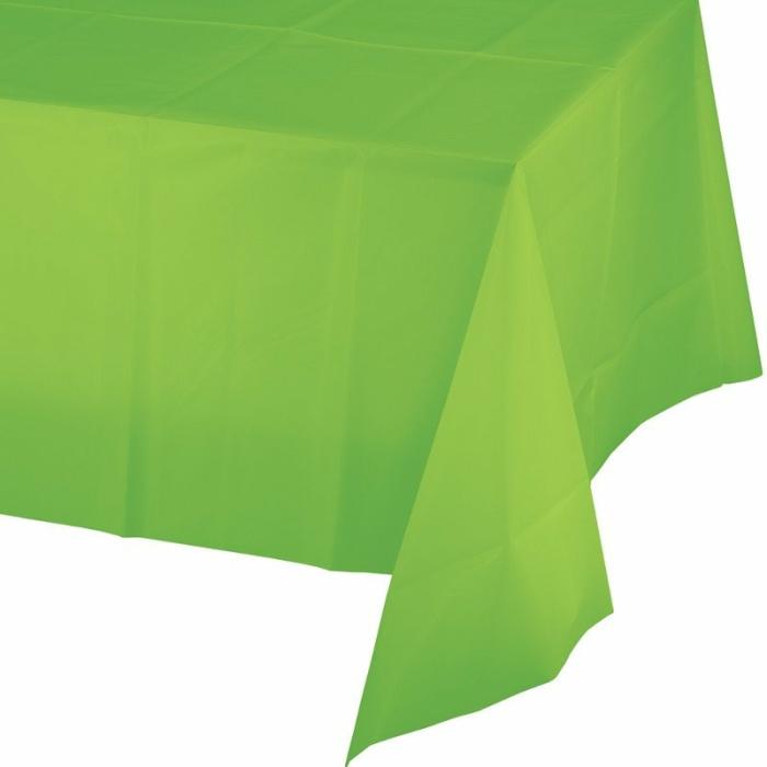 Plastic Table Covers | Fresh Lime Green Plastic Table Cover 137Cm X 274Cm Plastic Table Covers Fresh Lime Green