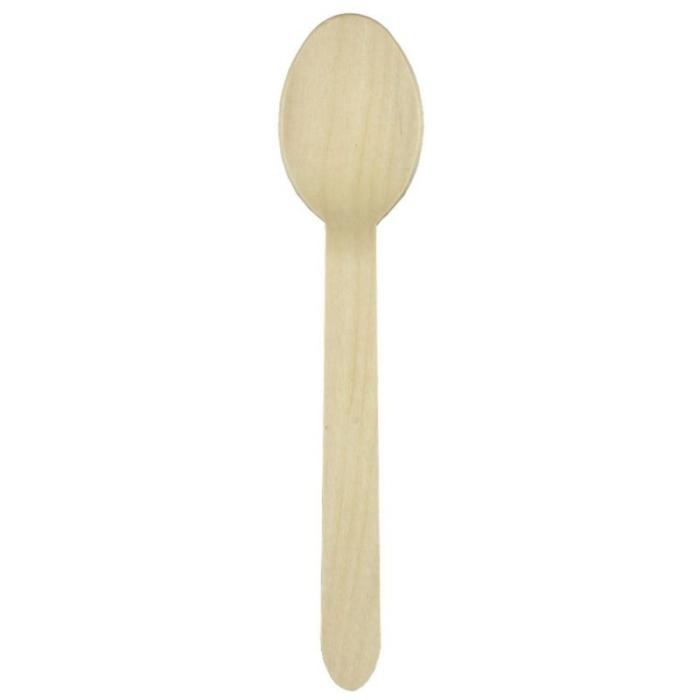 Spoons | Kraft Wooden Spoons Pack Of 12 Cutlery Spoons